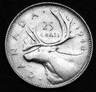 1948 25¢ silver coin that shows great details    great date