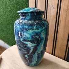 New Blue Color Cremation Urn,Cremation Urn for Adult Human, Urns for Human Ashes
