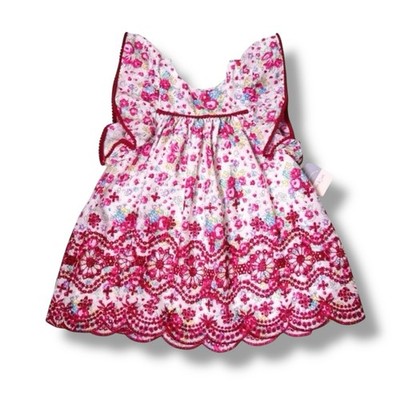 pippa and julie embroidered dress Pippa Julie Little Girls Emilia Puff Sleeve Floral Dress, , Blue4