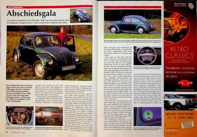 Oldtimer Praxis 2335) VW Käfer 1600 Mexico in einer seltenen Vorstellung auf 3 S