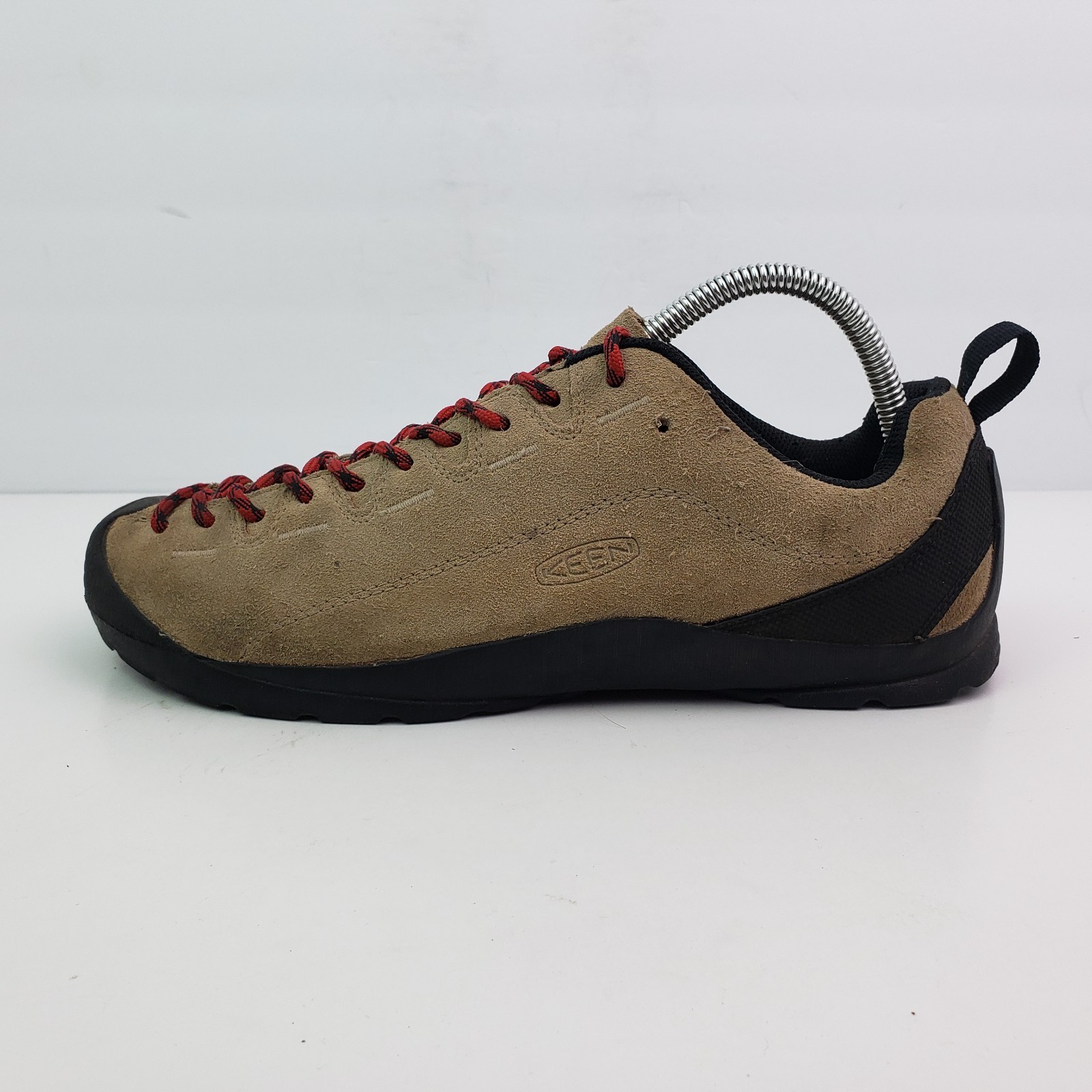 Scarpe da ginnastica Keen Jasper da uomo taglia 9 argento visone marrone scamosciato outdoor escursionismo