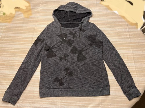 Under armor Womens Size Medium M Light Weight Pullover Sweatshirt Hooded UA Logo - Picture 2 of 16
