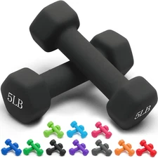 Weights Dumbbells Set with Various Color and Weights and Compatible, 1-15 LB, An