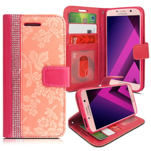 Flip Case For Samsung Galaxy A3 A5 2016 2017 A7 A5 A8 2018 Leather Phone Cover - Picture 20 of 44