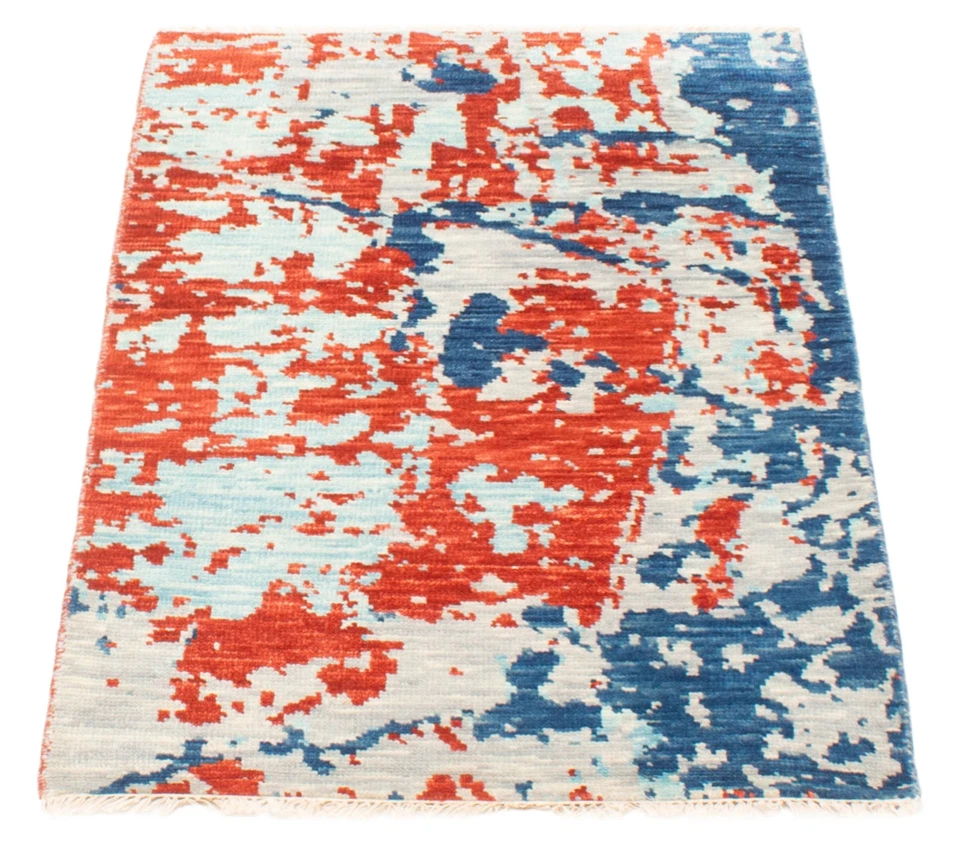 Red Traditional 3'0" x 5'0" Oriental Hand-knotted Wool Area Rug - Image 3 of 4