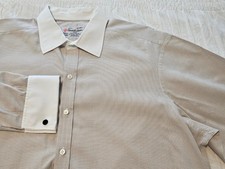 Turnbull  Asser Men's 17.5 44cm Long Sleeve Button Down Up Shirt Cotton French