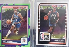 Lot (13) 23-24 Jalen Williams Premium Rising Stars Vortex NBA Hoops TT Mirror...