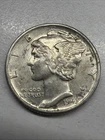 Unc 1943-S Mercury Dime - Actual Silver Coin  Shown Same Day Shipping