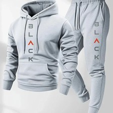Men's Autumn Winter sportswear set men's hooded tracksuit