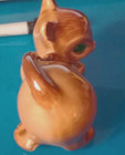Antique emerald eye cat figurine, retro,  kitty, vintage, ceramic, mcm, 70s — photo 4
