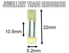 CLOCK SUSPENSION SPRING TOP QUALITY STEEL & BRASS 22mm Long x 5.2mm Wide