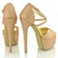 thumbnail 39 - Womens Strappy Platform Sandals Peep Toe Ladies Stiletto High Heel Shoes Size