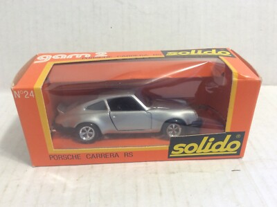 Vintage Solido Porsche Carrera RS #24 Die Cast Metal 1/43