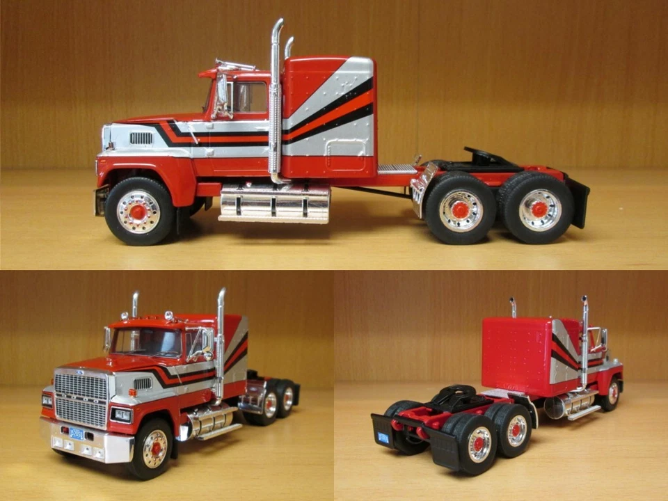 IXO 1/43 TRUCK TRACTOR CAB TR052 FORD LTL-9000 1978 Rosso bianco/Red white USA - Immagine 2 di 4