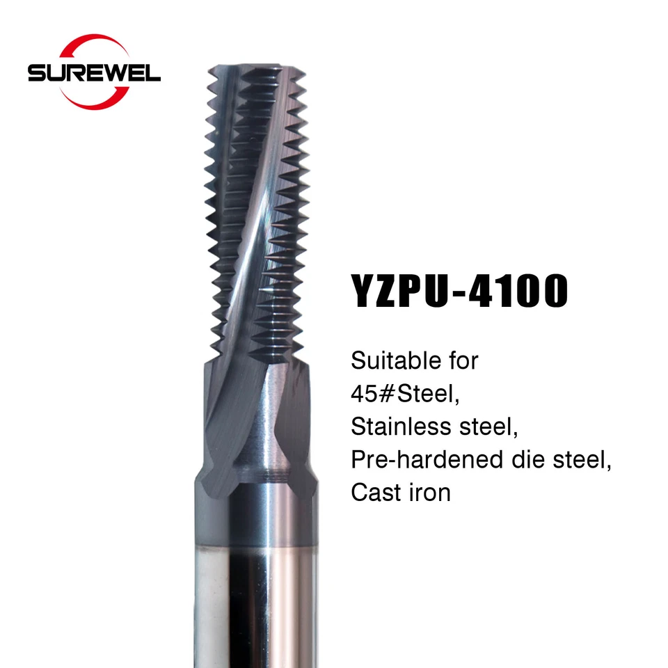 Carbide UNC Thread End Mill Milling Cutter Full tooth CNC Boring Cutter For Tap - Image 2 of 4