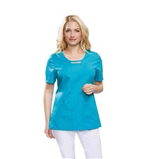 Whitewear Damen Schlupfkasack Garda mit Rundhals Kasacks Schwesternkittel bunt