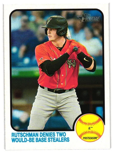 2022 Adley Rutschman Topps Heritage Minor League Rookie - Orioles