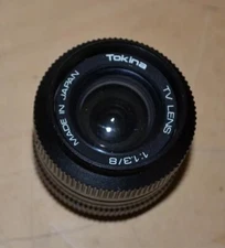 Tokina TV Lens 1:1.3/8 8mm F1.3 For CCTV Security Surveillance Cameras  ~  b