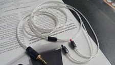 1.2m 8N OCC Silver Cable Audio Technica ATH-IM50 IM70 IM01 IM04 Earphone