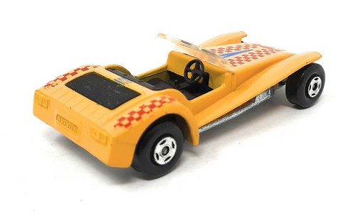 Matchbox Superfast no 60 Lotus Super Seven yellow checker tempa England Lesney - Picture 2 of 3