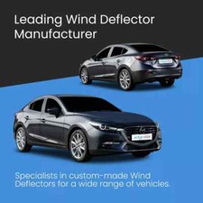 ClimAir Windabweiser Set Für Mazda 3 (2003-2009) - Gesteckt, Rauchgrau, Mit ABE