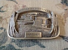 Vintage Massey Ferguson Custom Harvesters Combine Belt Buckle - Limited Edition