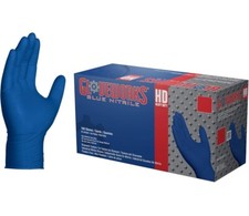 GLOVEWORKS HD 6 Mil Latex Free Nitrile Disposable Gloves, Blue, 1000 Gloves Med