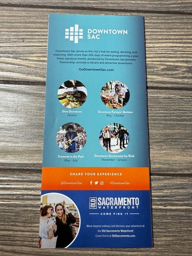 Folleto Downtown Sac Experience con atracciones, restaurantes y eventos - Imagen 2 de 4