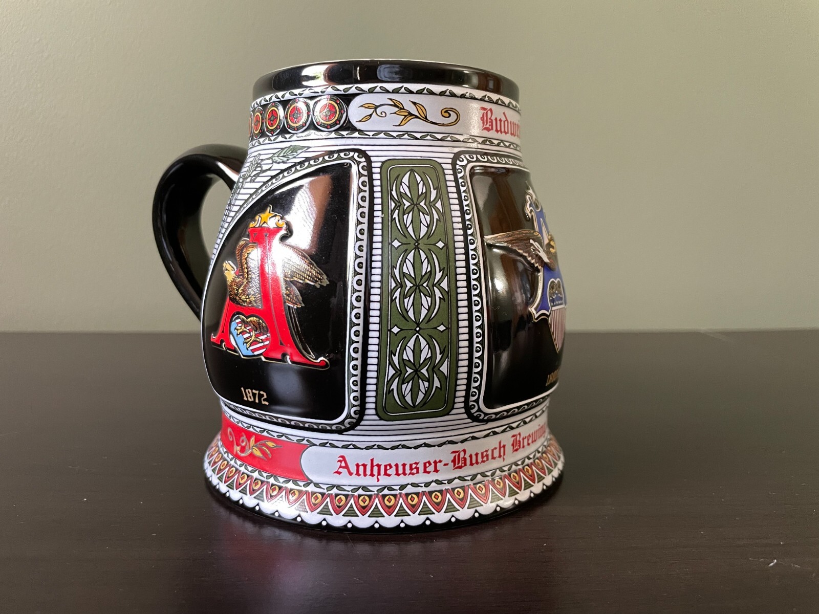 Anheuser-Busch Budweiser Historical A & Eagle Series The 1872 Edition Mug 1992
