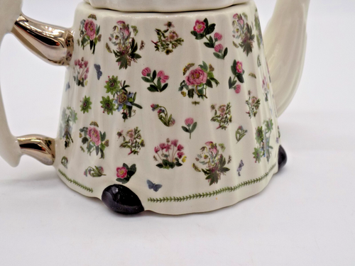 Vintage Portmeirion miniatura teiera decorativa con set da tè sul coperchio, Inghilterra - Foto 4 di 9