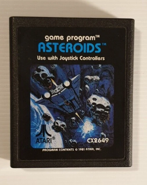 Asteroids Vintage 1981 Game Cartridge for Atari 2600 Game Comes with User Manual - Image 2 of 4