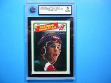 1988/89 O-PEE-CHEE HOCKEY CARD #122 BRENDAN SHANAHAN ROOKIE RC KSA 8 NM/MINT OPC. rookie card picture
