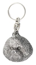 Bichon Frise, Bichon Tenerife, Bichon a poil frise - Silver-plated dog pendant,