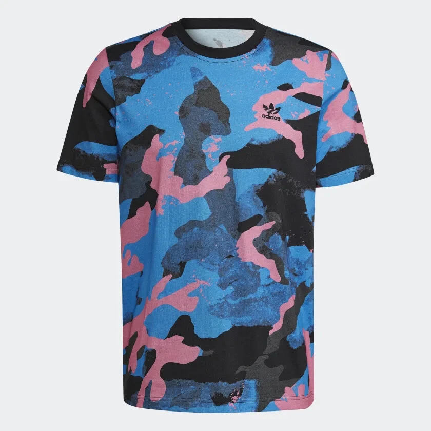 adidas Originals Men\'s Camo Series Allover Print Trefoil Tee HK2799 | eBay