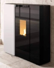 Palazzetti Tiffany Idro V21 TC Termo Stufa a Pellet Ventilata Slim 20,5Kw Bianco