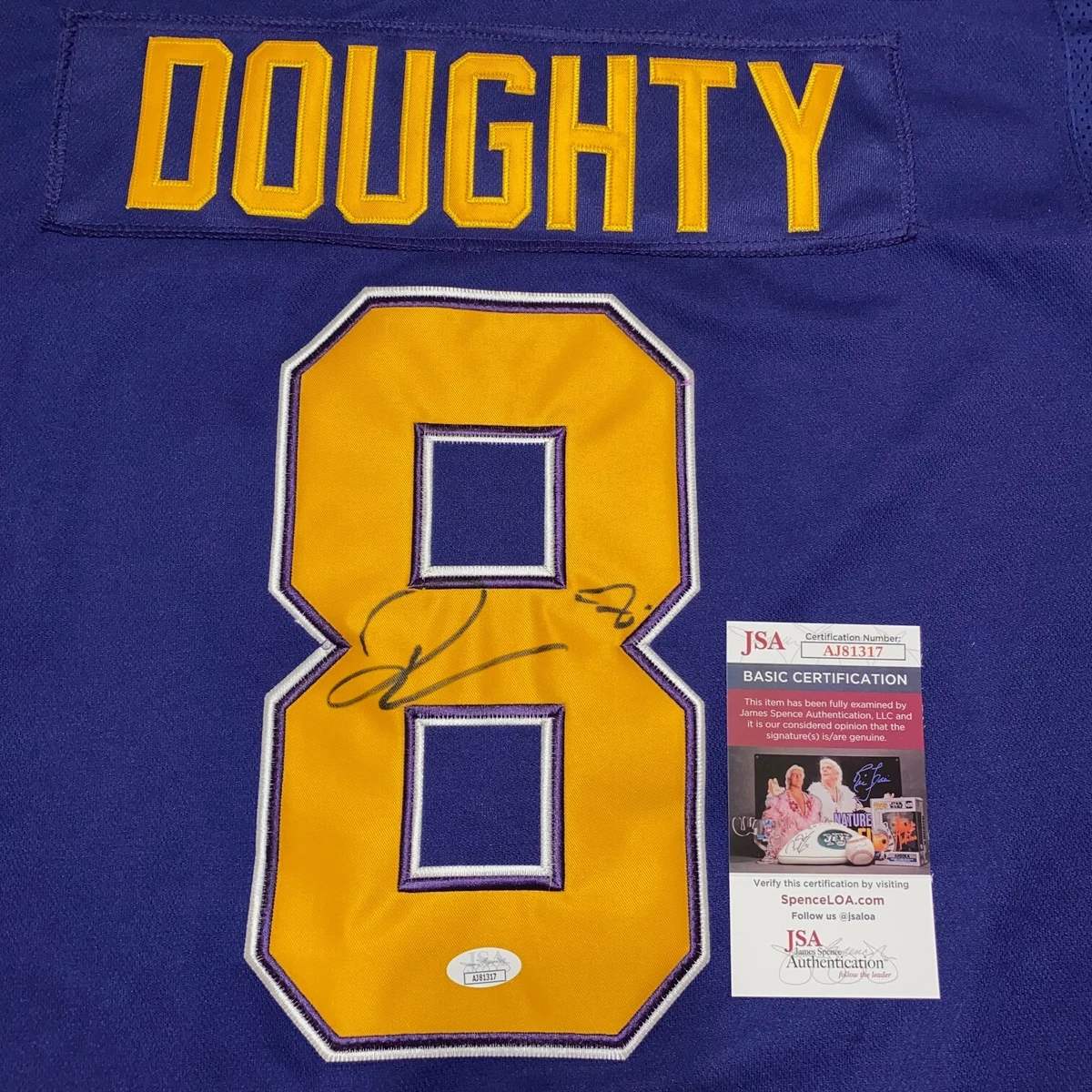 Drew Doughty Los Angeles Kings Autographed Yellow CCM Vintage Throwback  Jersey