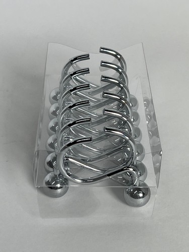 12 Piece Set Splash Home Chrome Heavy Duty Ball Shower Curtain Hooks Rings - Picture 9 of 9