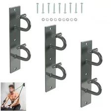 3 Pcs Wall Mount Workout Anchors Resistance Bands Wall Anchors Home Gym Exercise
