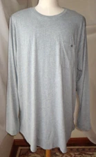 MUTUAL WEAVE MENS T-SHIRT GRAY LONG SLEEVE BIG & TALL COTTON BLEND SOFT NEW 2XLT