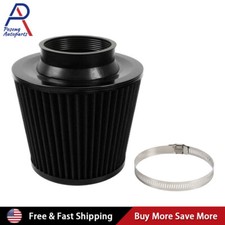 Universal 3 Cone Air Filter Clamp-on 76mm Washable Replacement Cold Air Filter