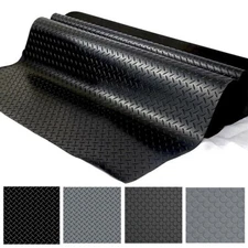 Garage Flooring Mat Roll Trailer Floor Covering Flooring Raised Non-Slip Mat