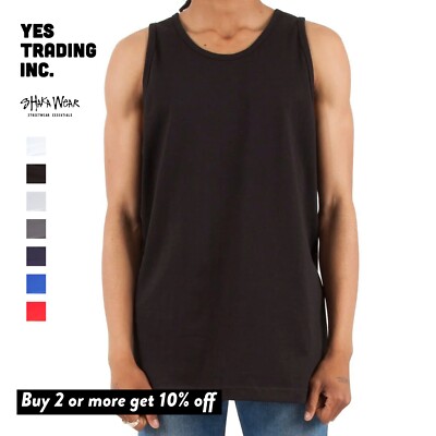 SHAKAWEAR MENS ACTIVE TANK TOP SHAKA WEAR CASUAL SLEEVELESS TANK TOP GYM SUMMER