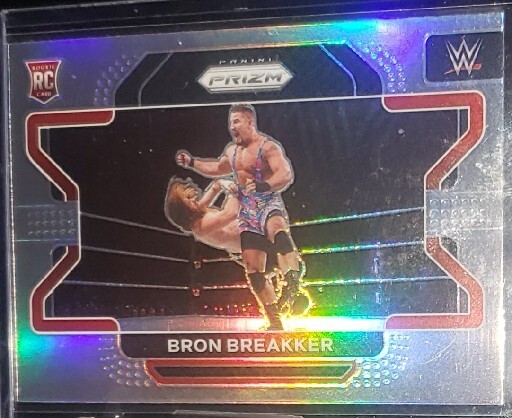 2022 Panini Prizm WWE #39 Bron Breakker Silver Prizm Rookie RC 