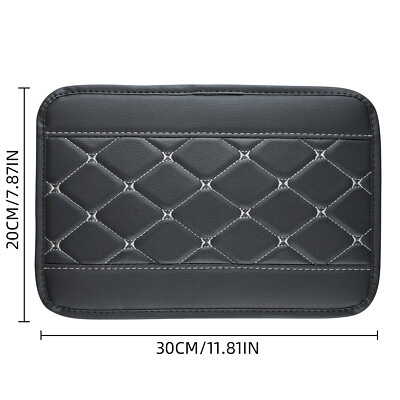 For Nissan Car Armrest Cover Cushion Center Console Pad Protector Pad PU Leather