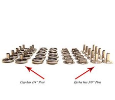 Snap Set with Long Posts for Thick Fabric or Carpet 10 Pc. Set