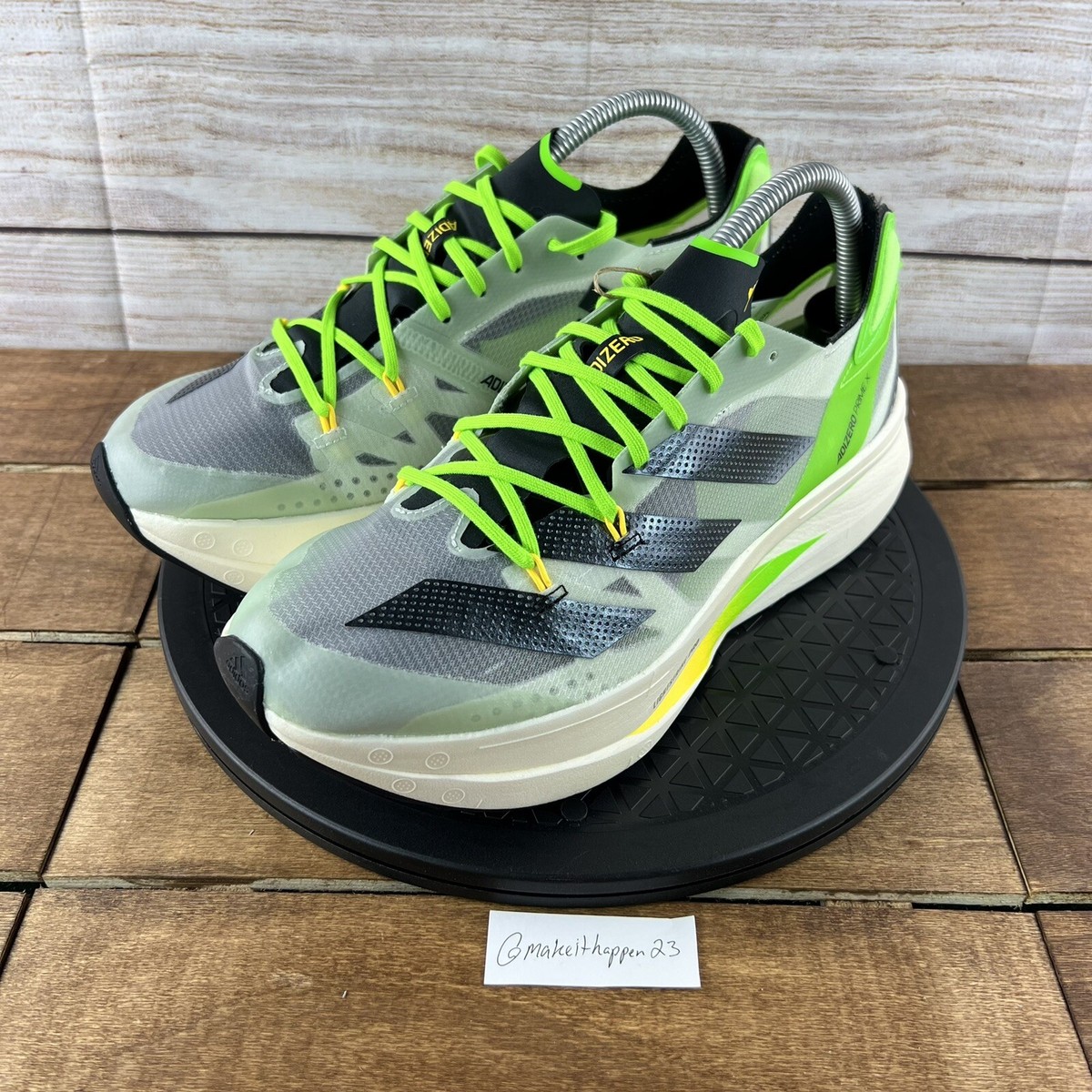 Adidas Adizero Prime X White Green Running Shoes GV7074 Men