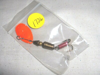 brass lure fishing bodies #1726* - VINTAGE FISHING LURE, BRASS BODY, TREBLE HOOK, SPINNER, BAIT