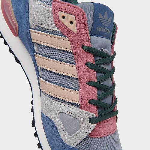 Mens adidas ZX 750 Grey/Blue/Red H06327 Shoes