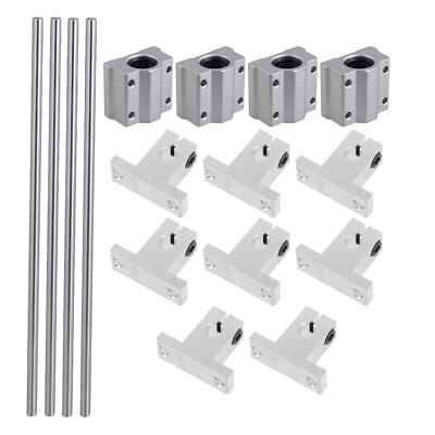 4pcs Horizontal Linear Bearing Slide Bushing 8mm Rod & Rail 300mm