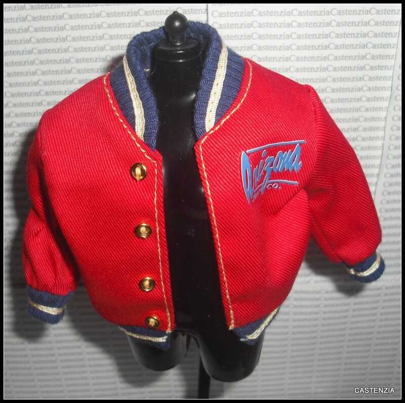 TOP BARBIE DOLL ARIZONA JEAN COMPANY RED JACKET COAT FASHION CLOTHING ACCESSORY